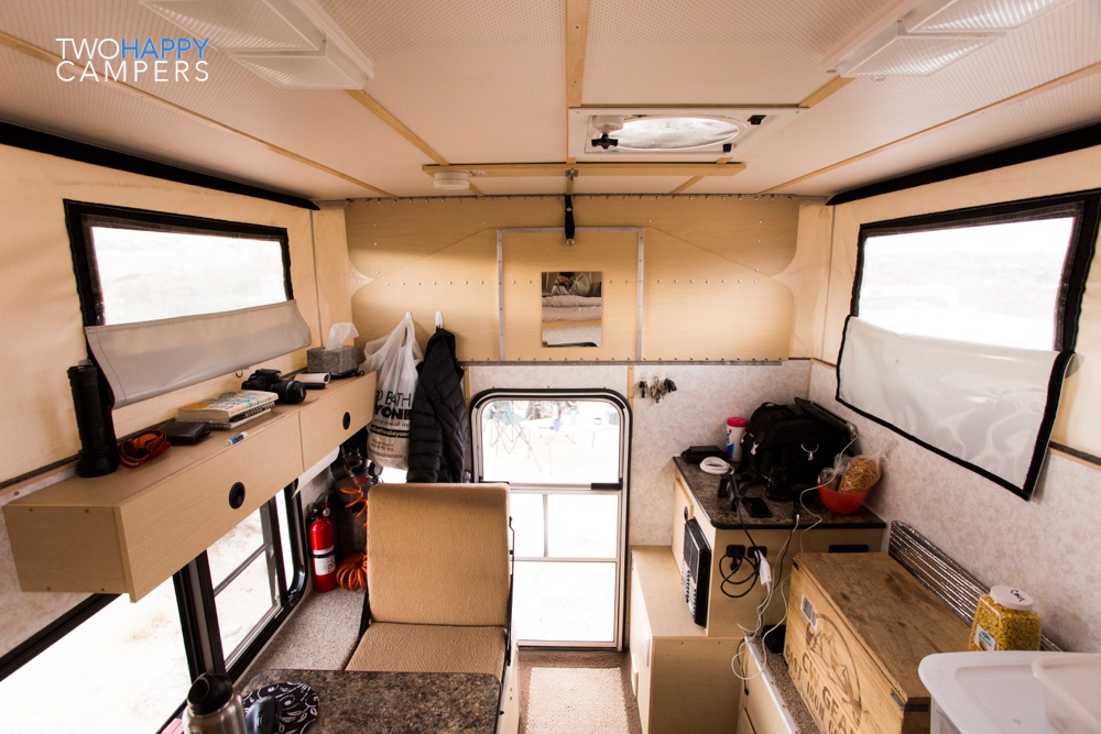 Pop Up Truck Camper Interior Two Happy Campers